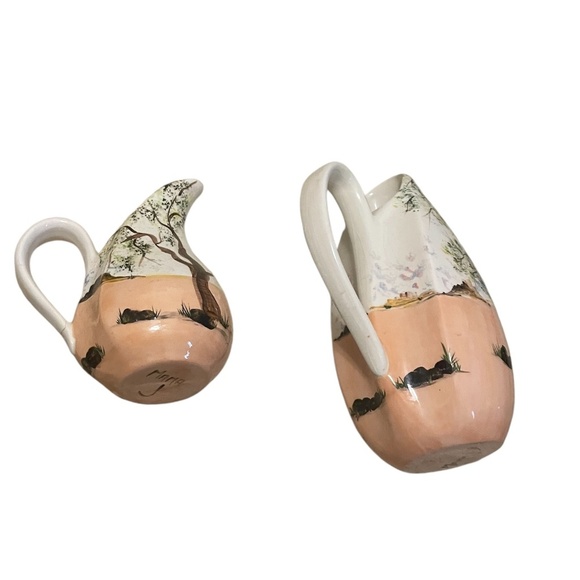 Vintage Pair Of MAMA. S Hand Painted Ceramic Jug - Picture 4 of 12